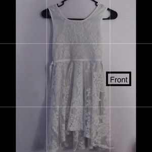 Girls formal white dress